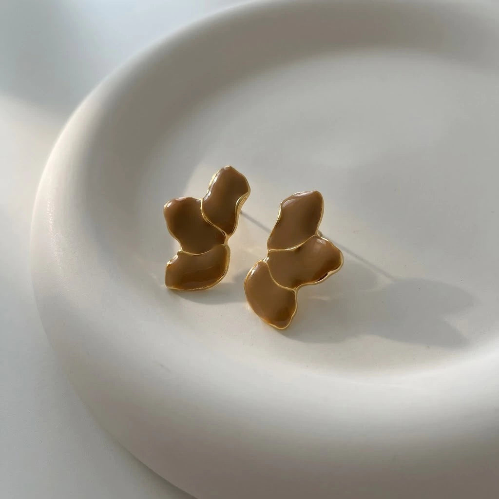 EARRING PETALS COLOR RESIN