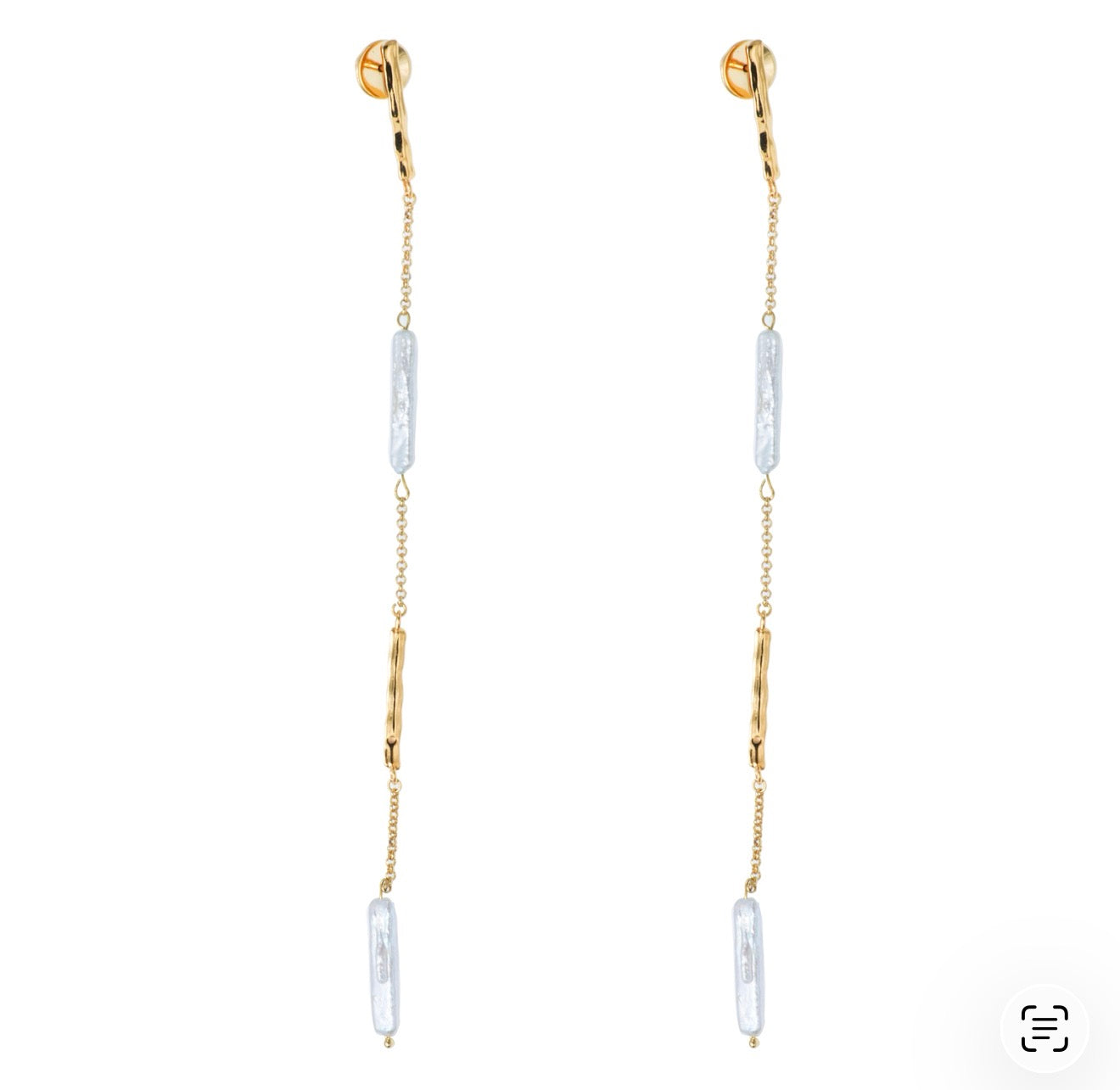 EARRINGS LONG WITH PEARLS BY MADENNA