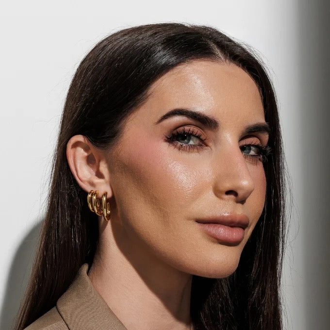 EARRING HOOPS TUBES TRIO