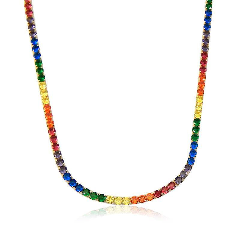 NECKLACE RIVIERA RAINBOW COLORS