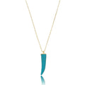 NECKLACE TIGER TOOTH TURQUOISE