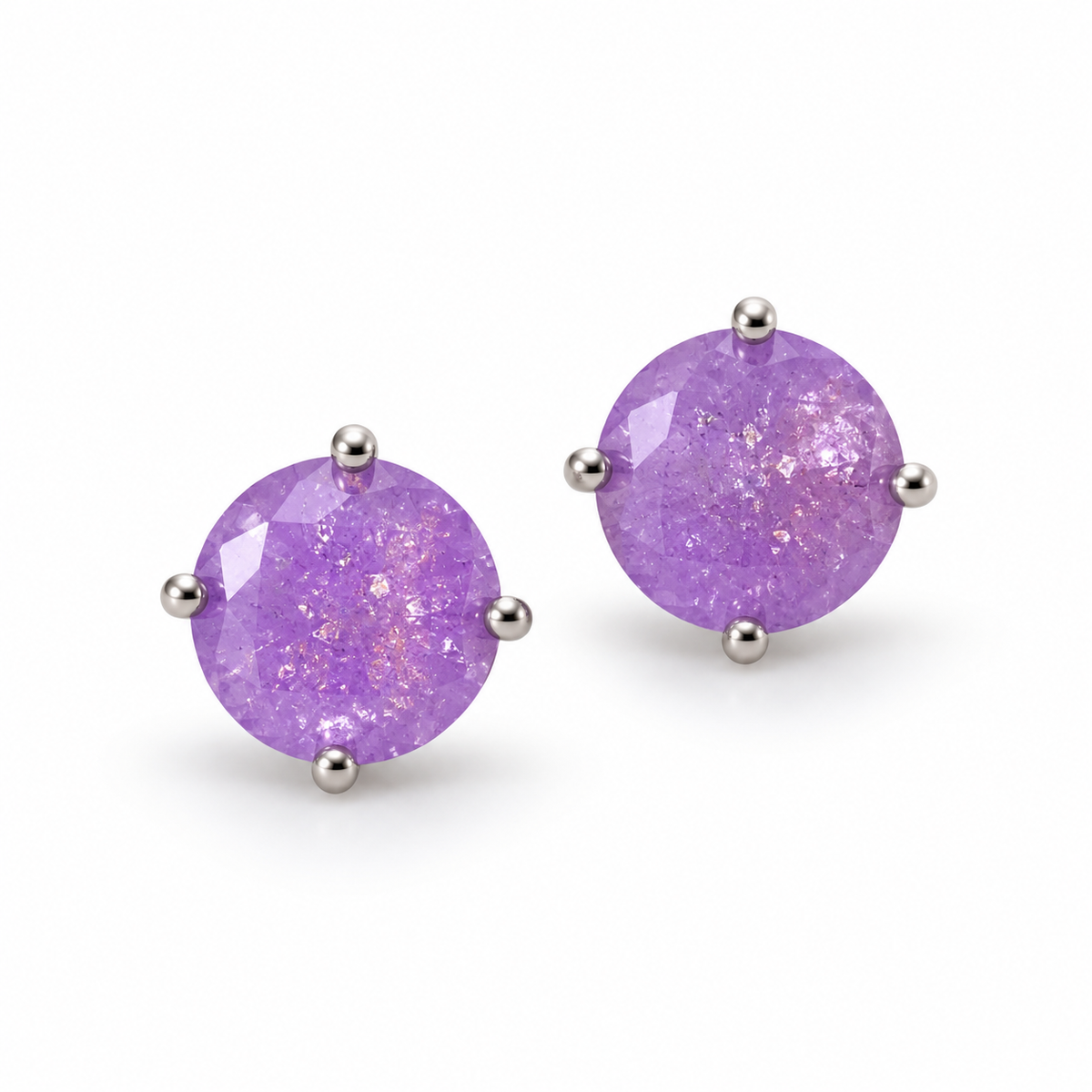 EARRING STUDS CANDY COLORS CUBIC ZIRCONIA
