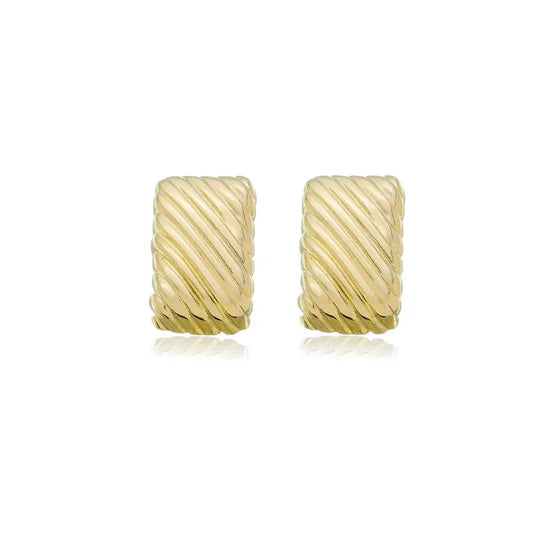 EARRINGS RECTANGLE TEXTURE