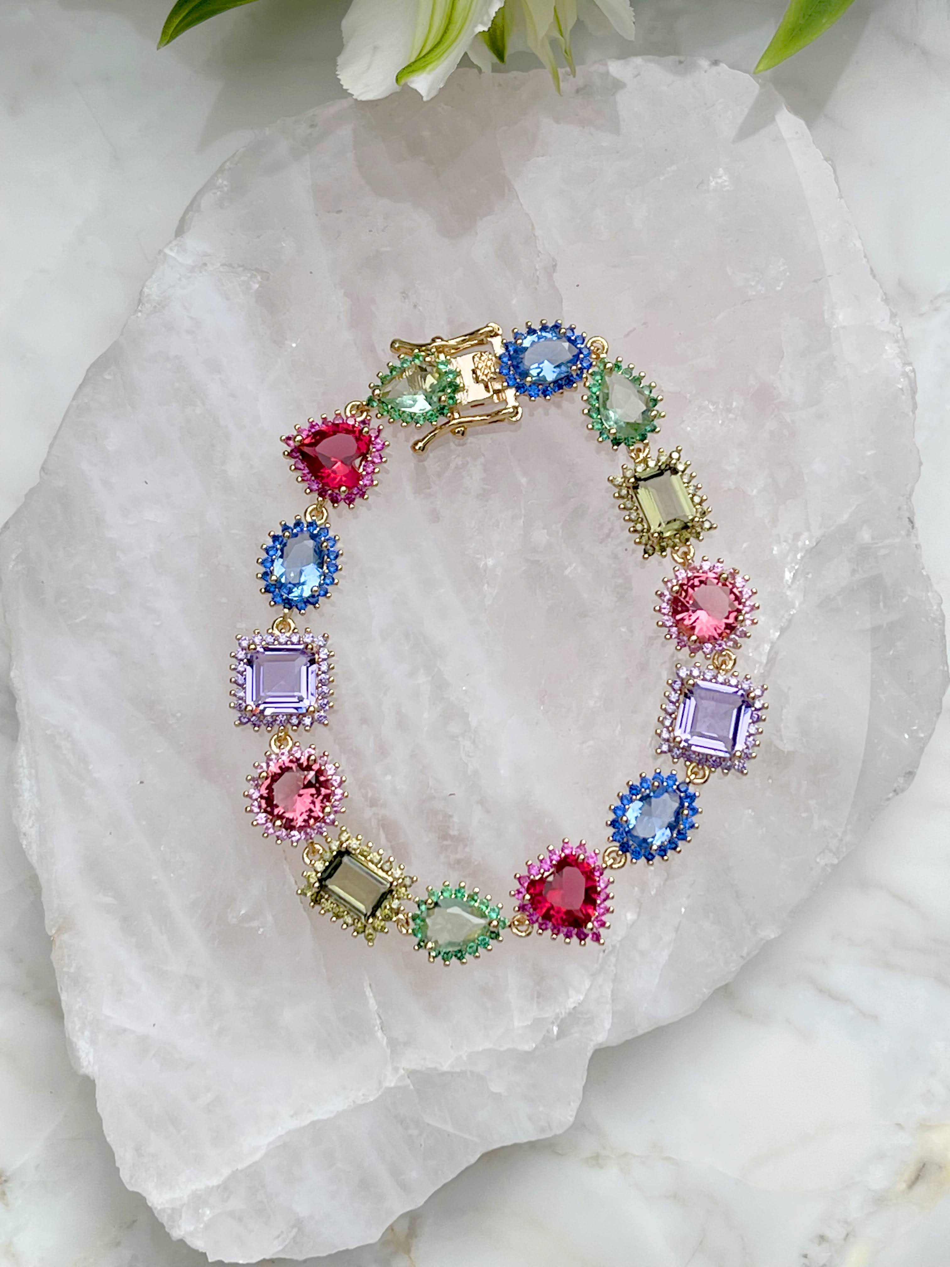 BRACELET GEMA GEOMETRIC COLOR CRYSTALS