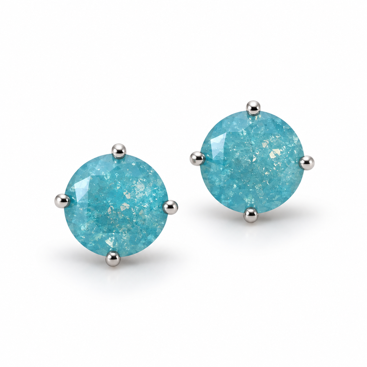 EARRING STUDS CANDY COLORS CUBIC ZIRCONIA