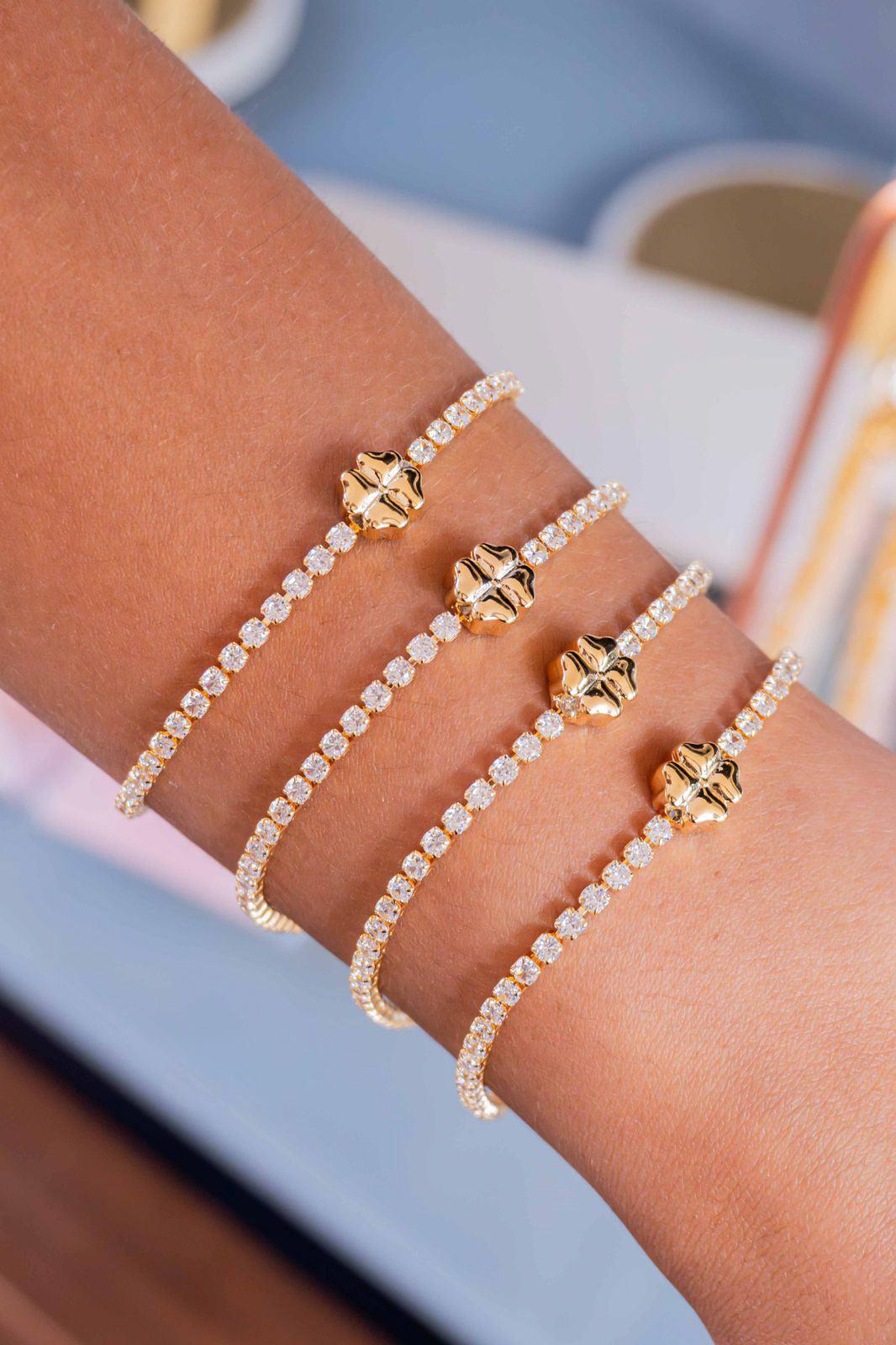 BRACELET RIVIERA 4 LEAF CLOVER