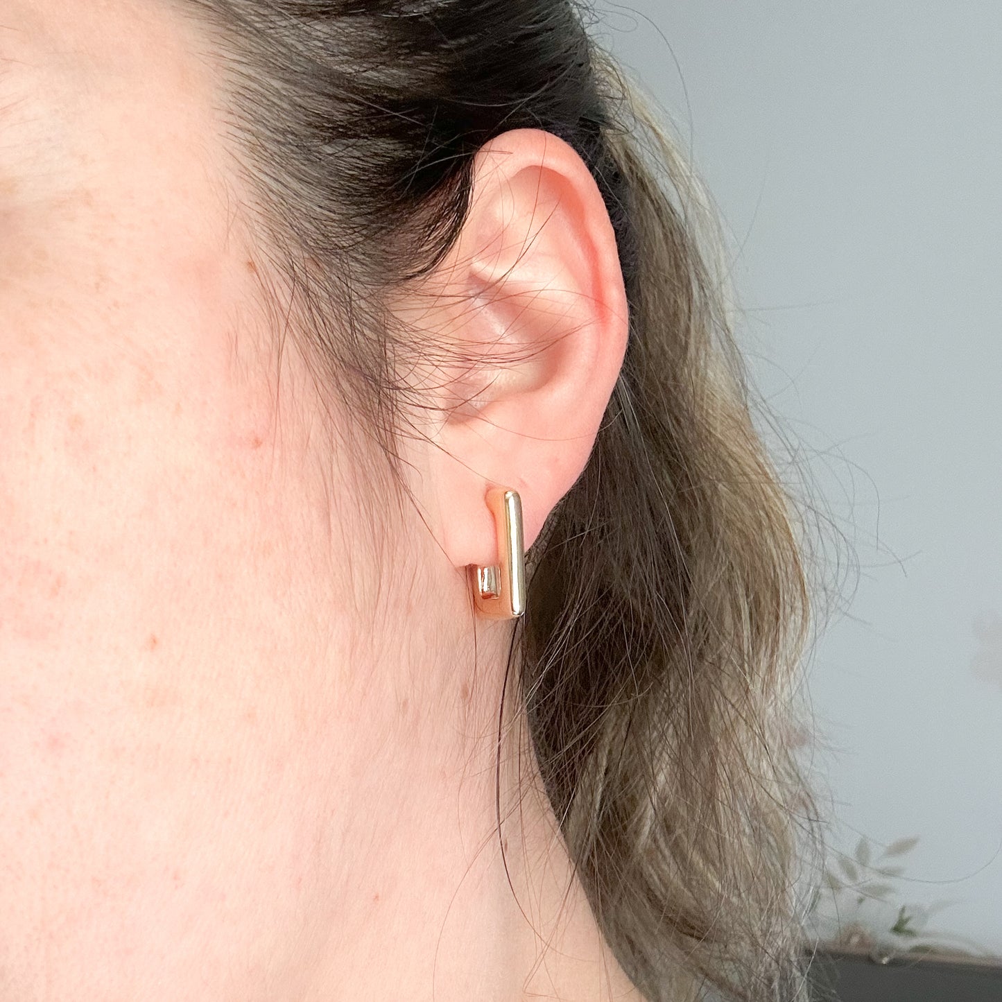 EARRING HOOPS OPEN SQUARE