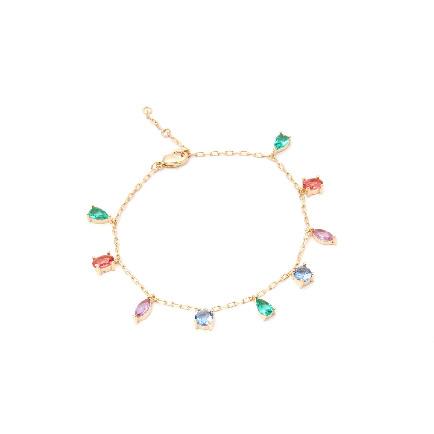 BRACELET GEOMETRIC COLOR CRYSTALS