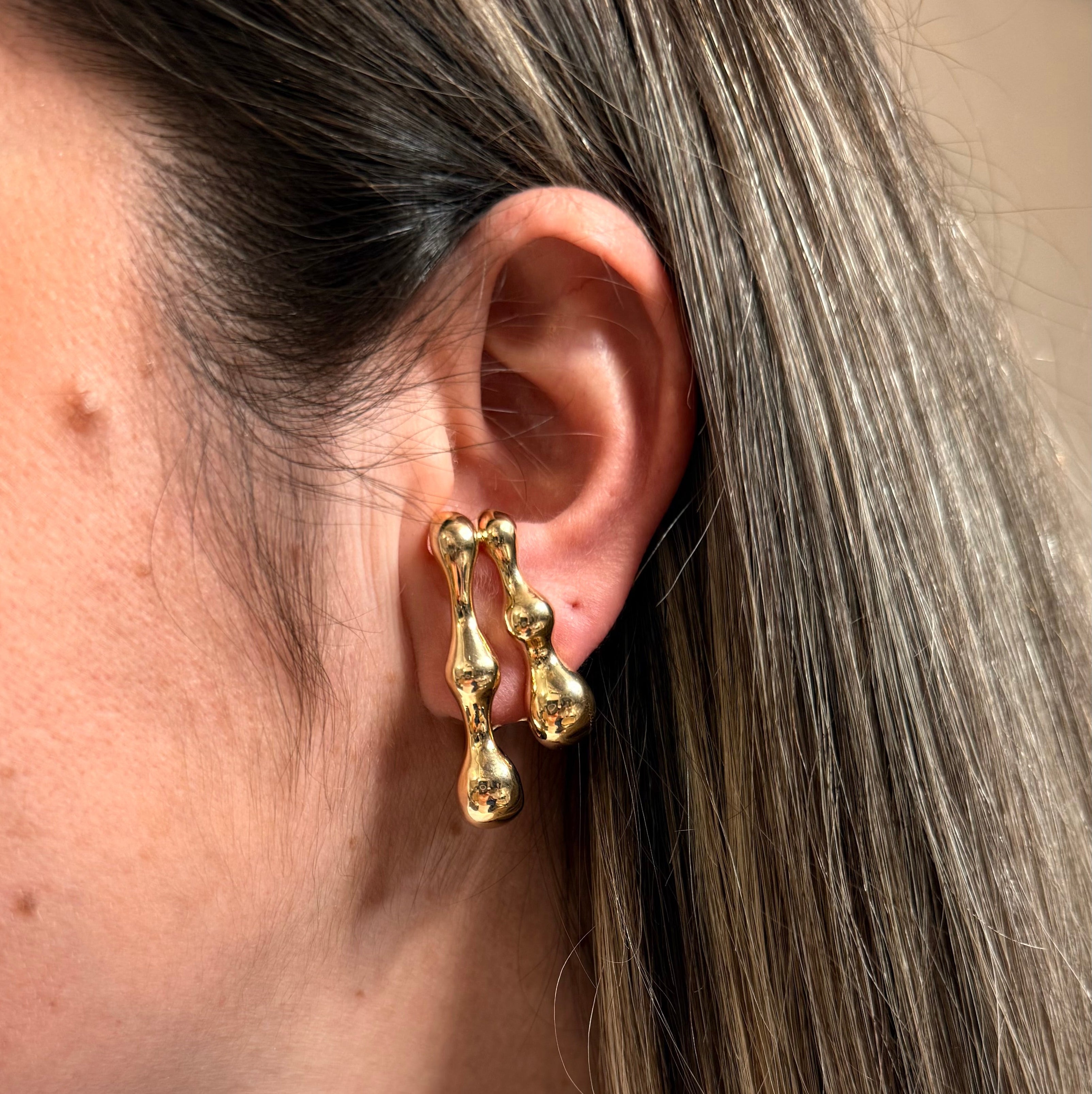 EARRINGS EARHOOK MAXI ORGANIC