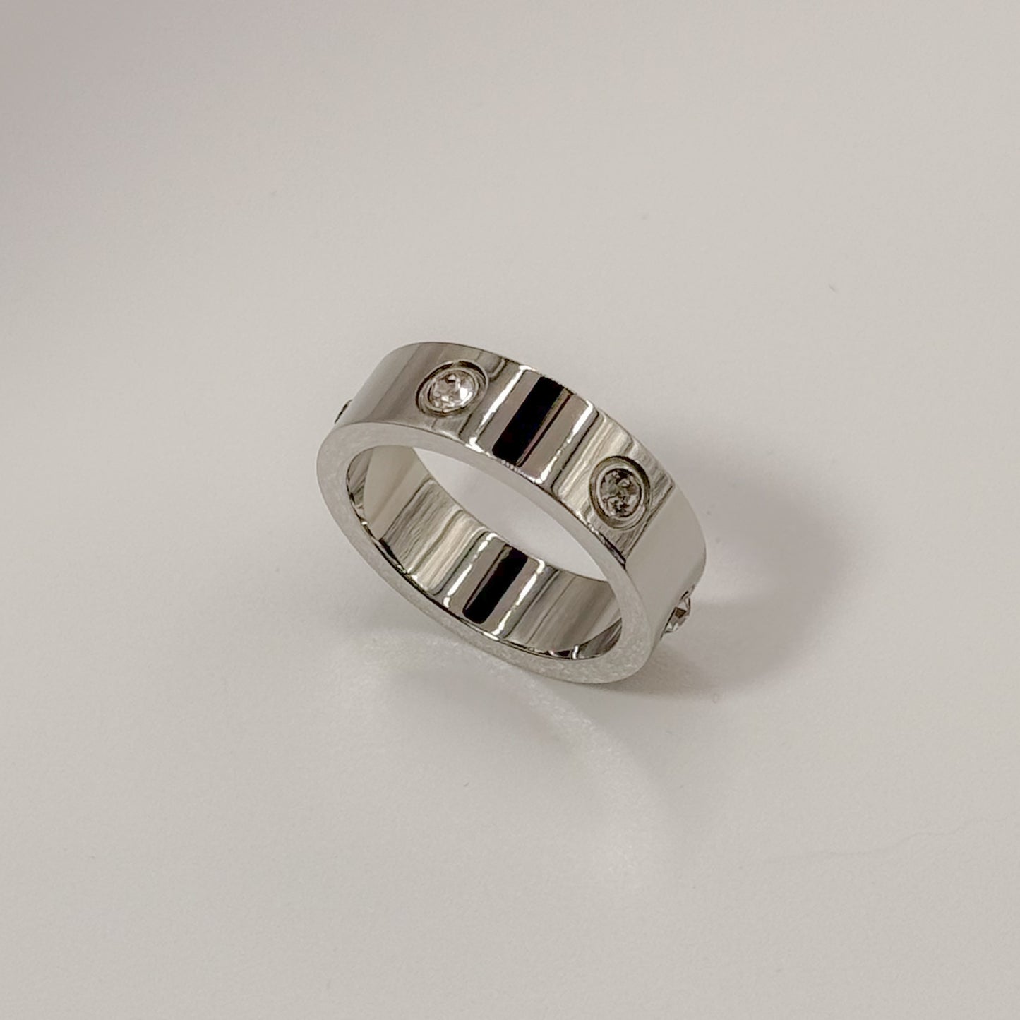 RING LOVE INSPIRED WITH CUBIC ZIRCONIA