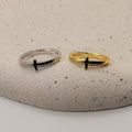 RING CROSS PRAY CUBIC ZIRCONIA