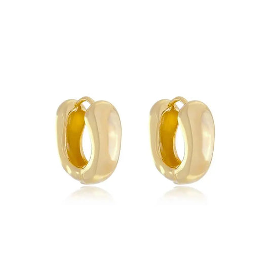 EARRING HOOPS BULKY OVAL