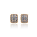 EARRING HOOPS MAXI BLUE CRISTALS