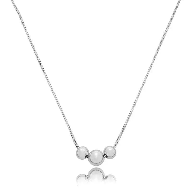 NECKLACE 3 MINI SPHERES