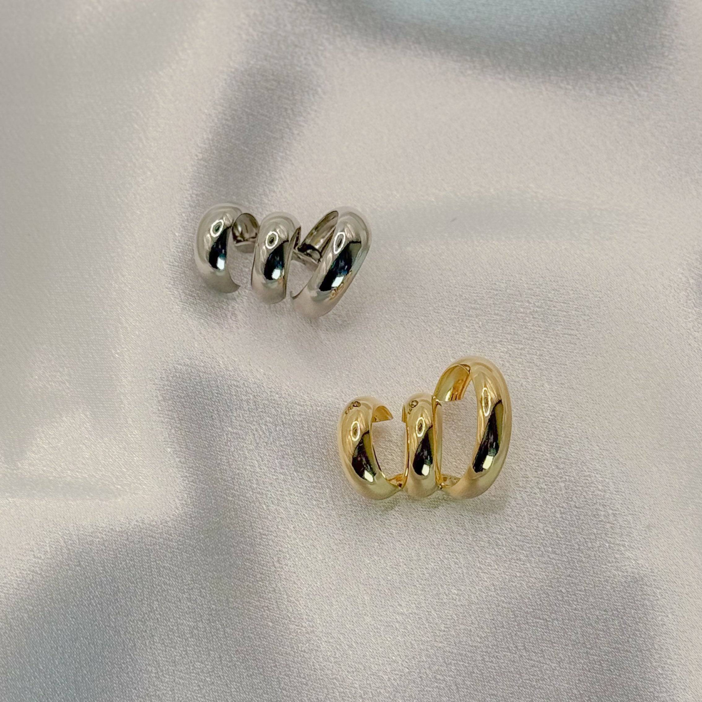 EAR CUFF 3 LARGE RINGS