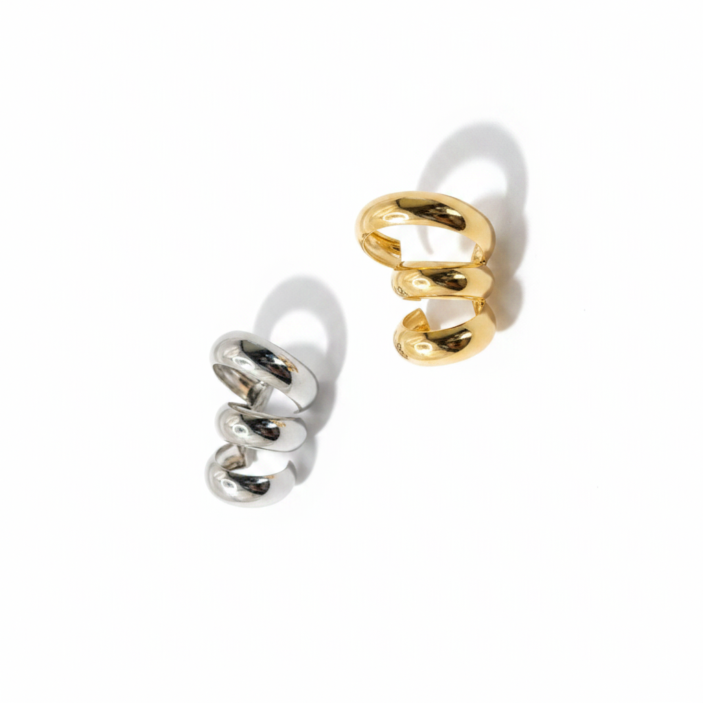 EAR CUFF 3 ANÉIS GRANDES
