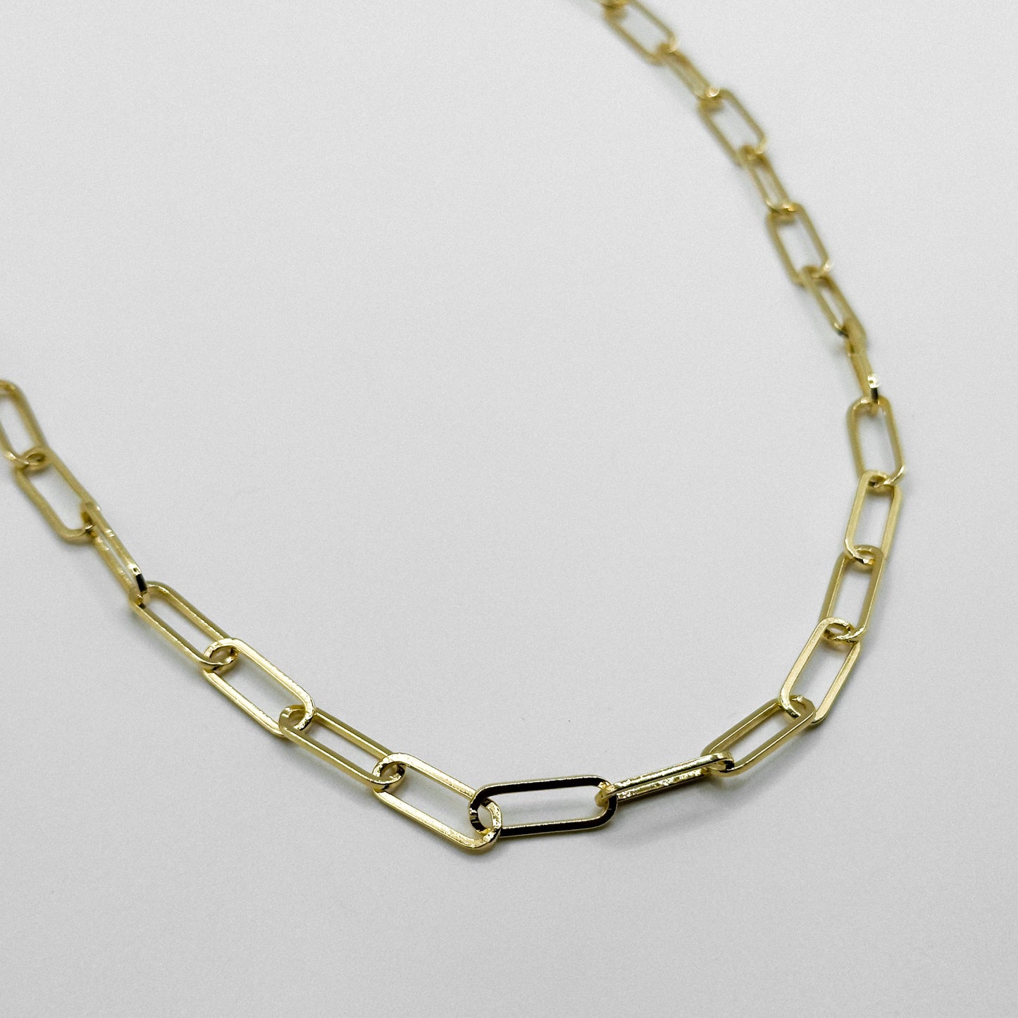 NECKLACE PAPERCLIP CHAIN 6MM