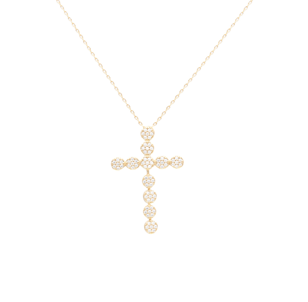 NECKLACE CRUCIFIX CRYSTALS