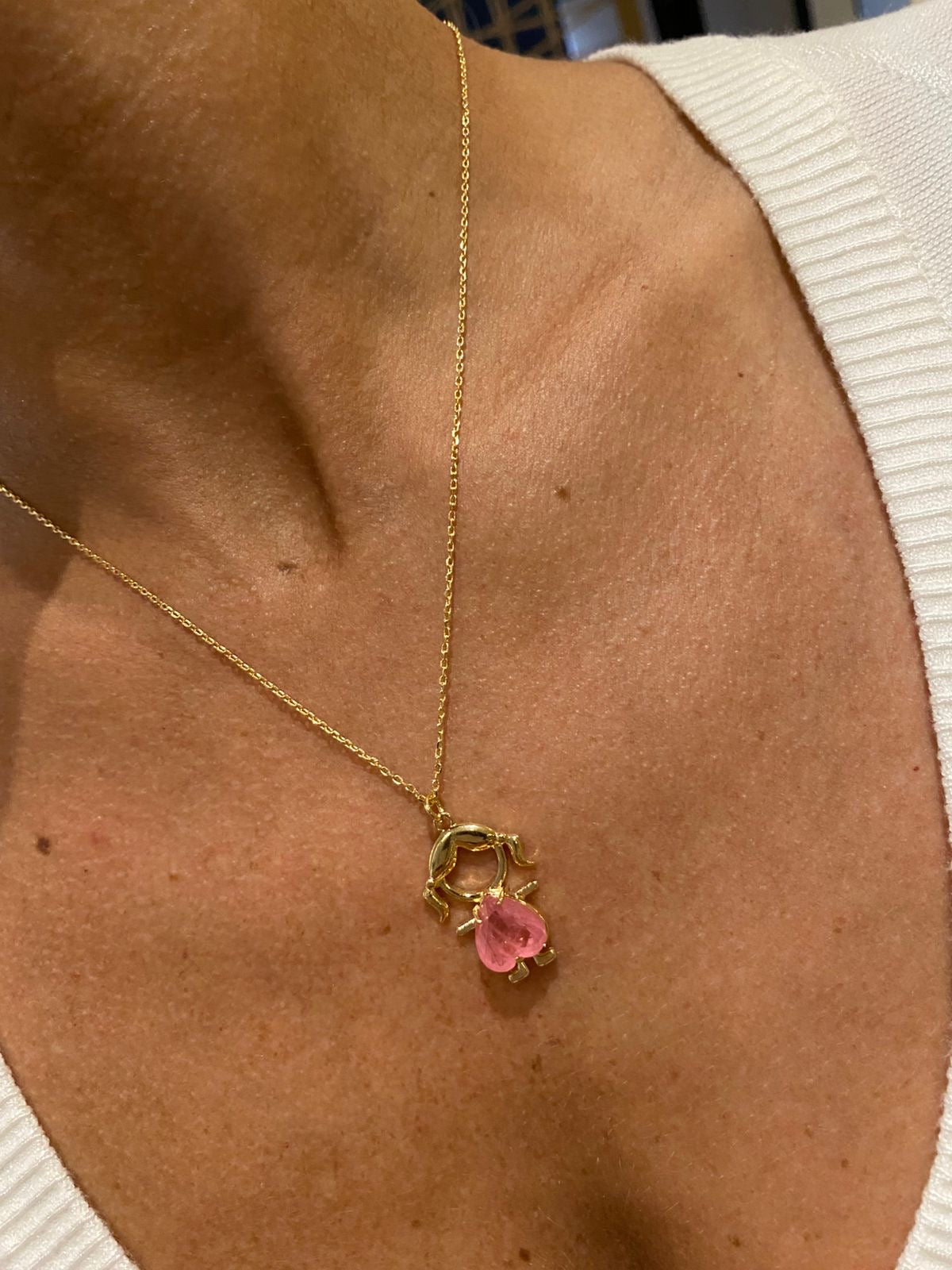 NECKLACE FAMILY LOVE ONLY CHILD FUSION CRYSTAL