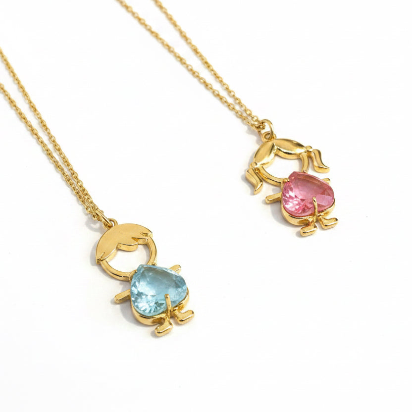 NECKLACE FAMILY LOVE ONLY CHILD FUSION CRYSTAL