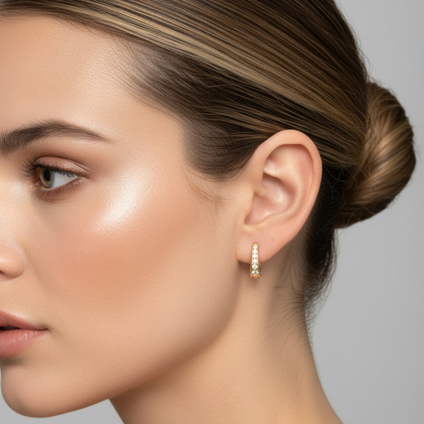 EARRING HOOPS MOISSANITES