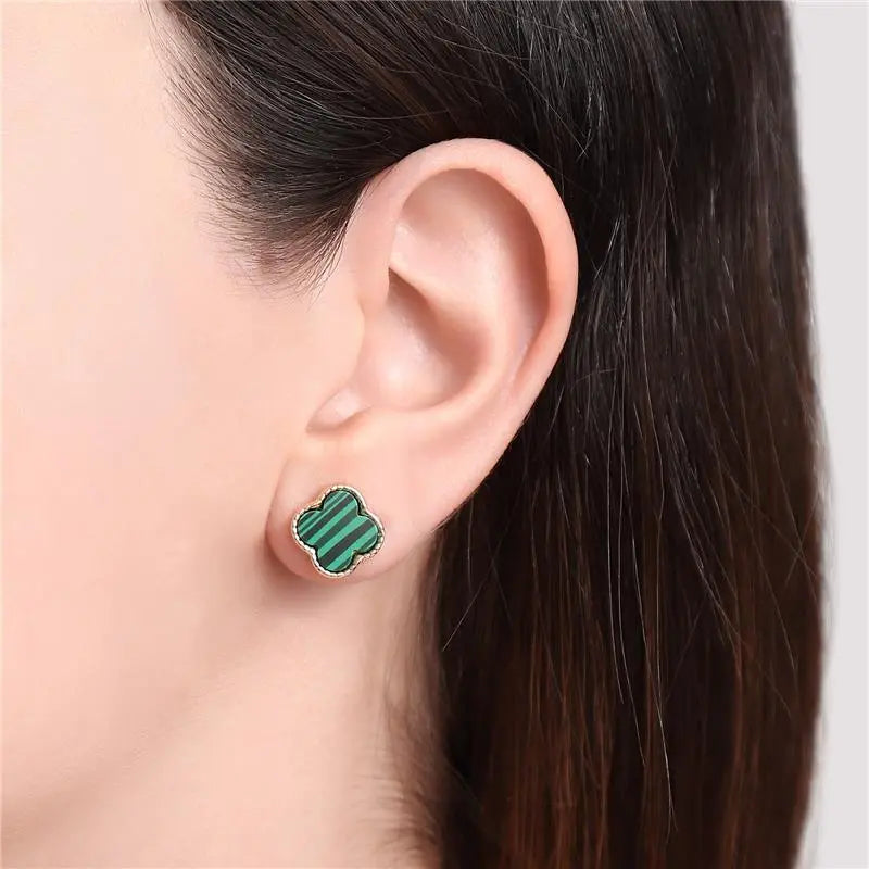 EARRING VC CLOVER GREEN