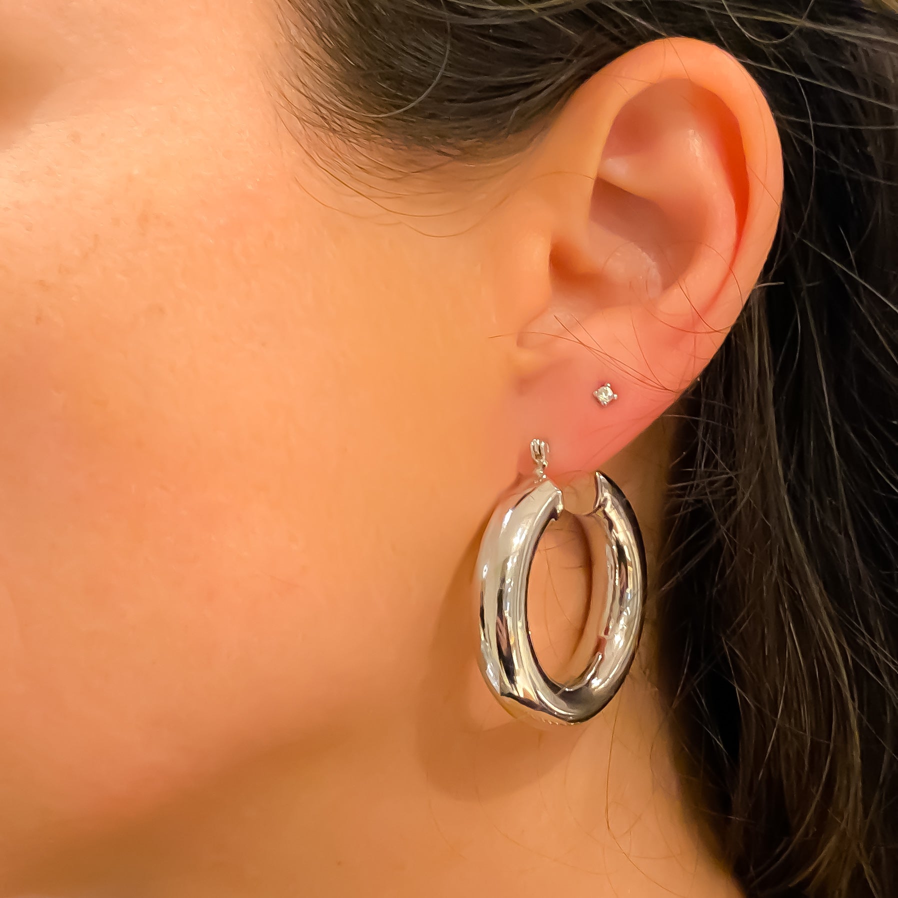 EARRING HOOPS CHUNKY MAXI BASICS