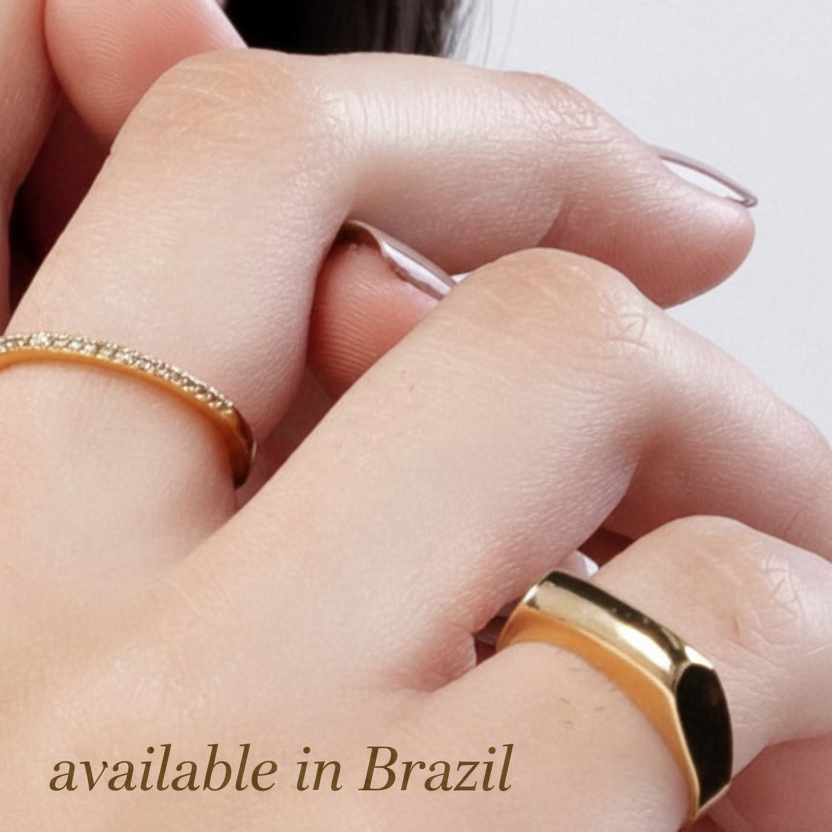 RING FLAT TOP FOR PINKY FINGER ADJUSTABLE