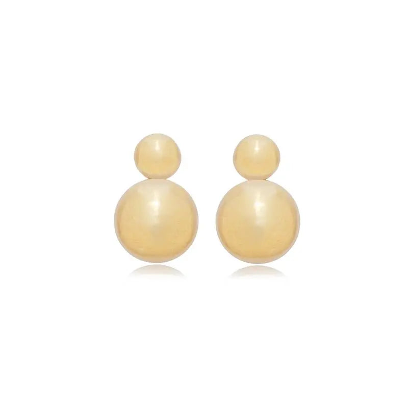 EARRINGS TWO SPHERES