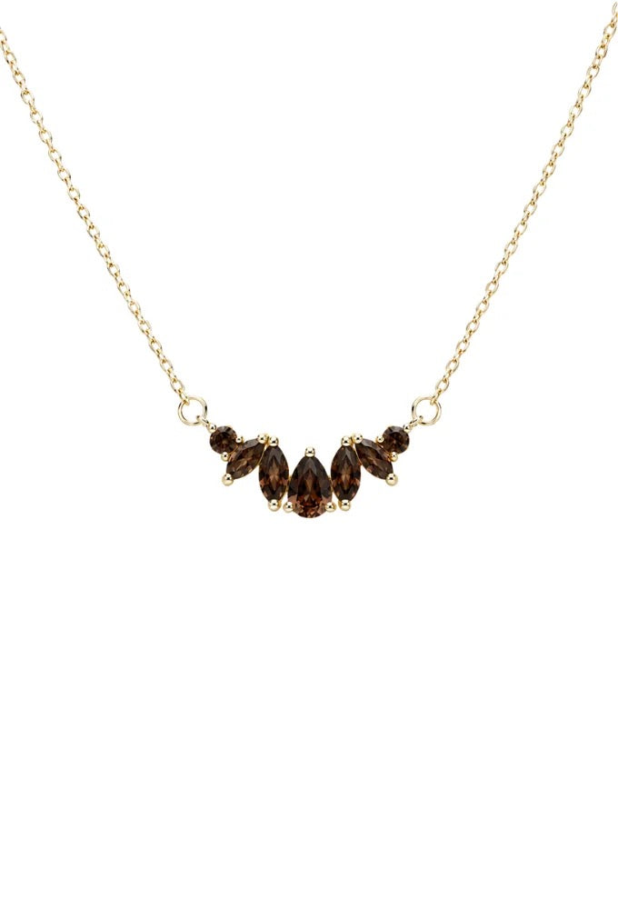 NECKLACE GEOMETRIC PENDANT CUBIC ZIRCONIA