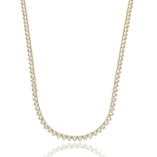 NECKLACE RIVIERA 3MM CUBIC ZIRCON