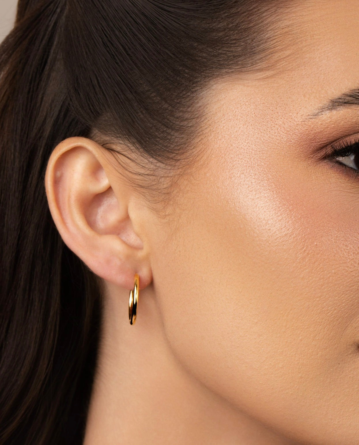 EARRING HOOPS THIN TUBE 2cm