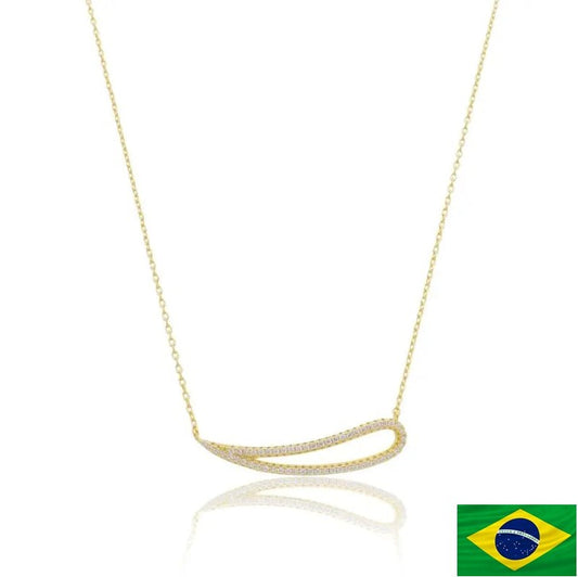 NECKLACE TEAR DROP CUBIC ZIRCONIA