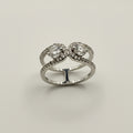 RING DOUBLE MOISSANITES 1CT TOTAL