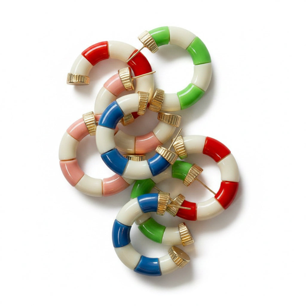 EARRING HOOPS MAXI FUN COLORS
