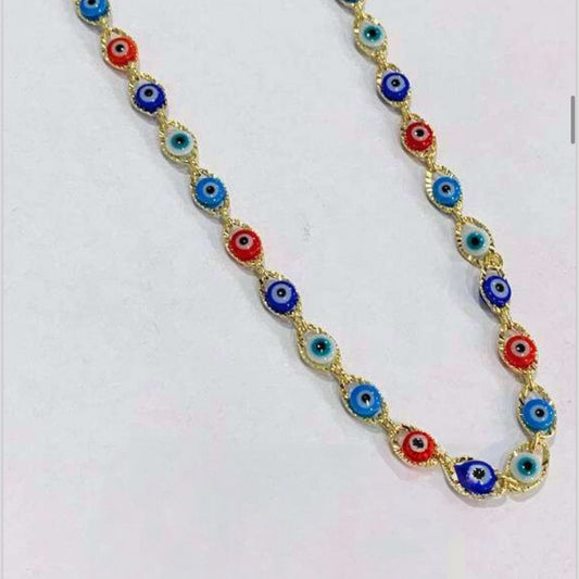 NECKLACE COLOR GREEK DEVIL EYES