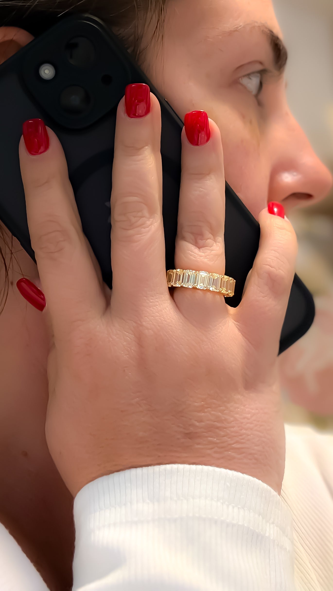 RING BAND RECTANGLE CRYSTALS