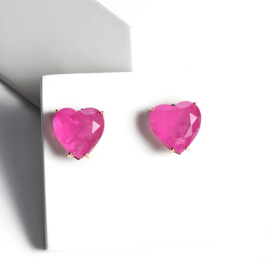 EARRING HEART CRYSTAL