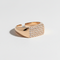 RING STUDDED CUBIB ZIRCON FOR PINKY FINGER ADJUSTABLE