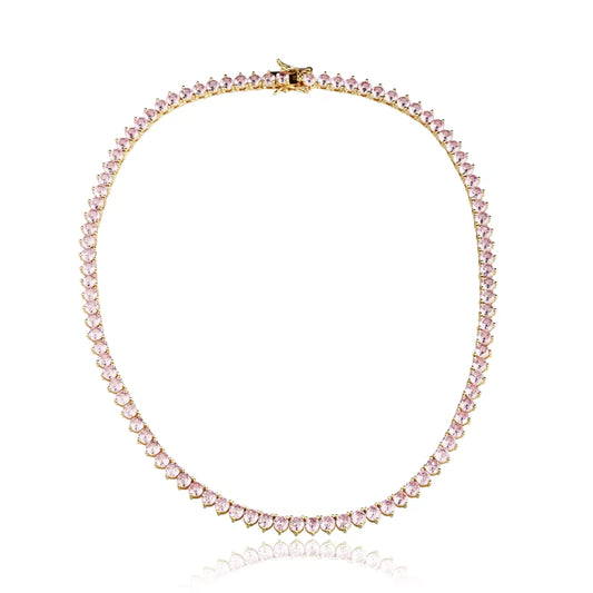 NECKLACE LIGHT PINK RIVIERA