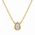 NECKLACE CLASSIC TEAR DROP CUBIC ZIRCONIA