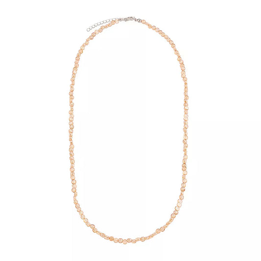 NECKLACE CRYSTAL FLAT CIRCLES