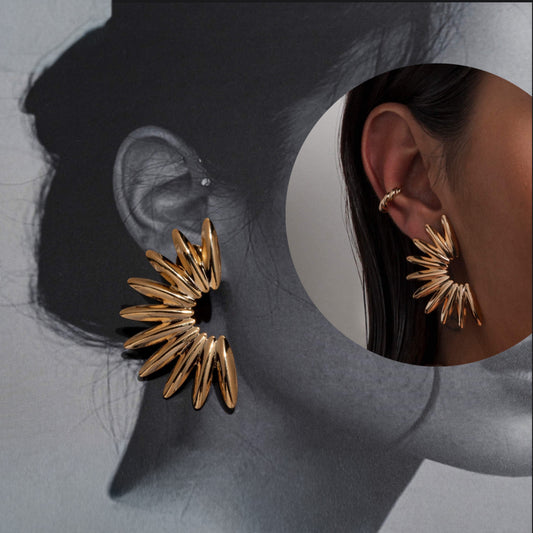 EARRINGS MAXI HALF SUN