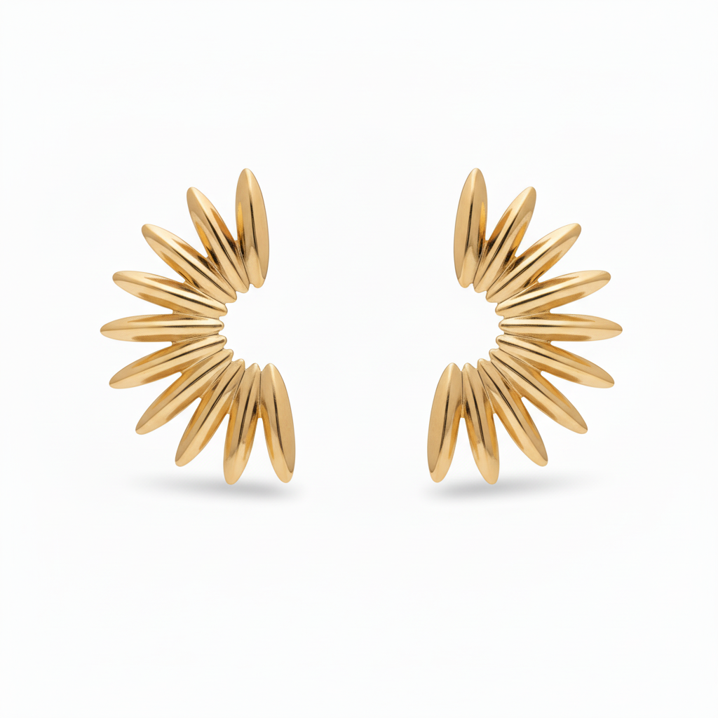 EARRINGS MAXI HALF SUN