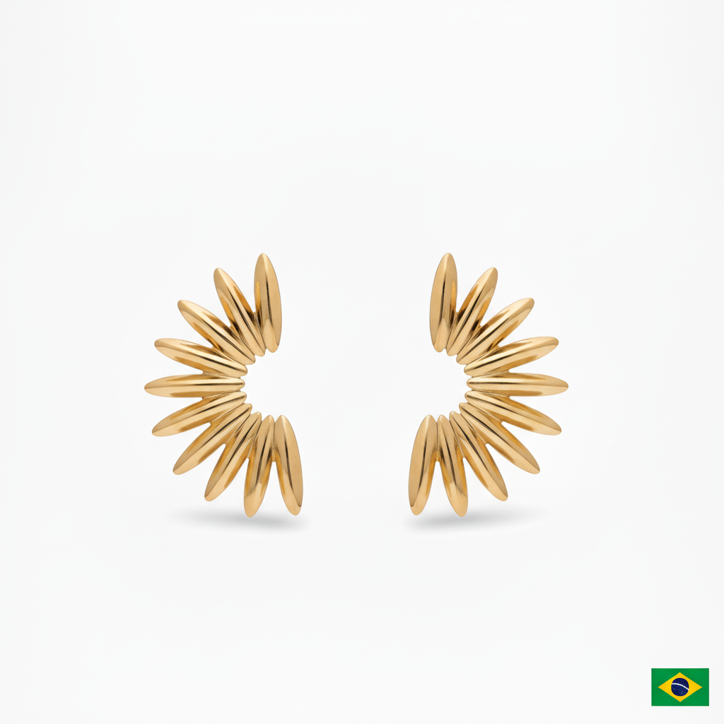 EARRINGS MAXI HALF SUN