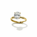 RING OVAL MOISSANITE 2CT ADJUSTABLE