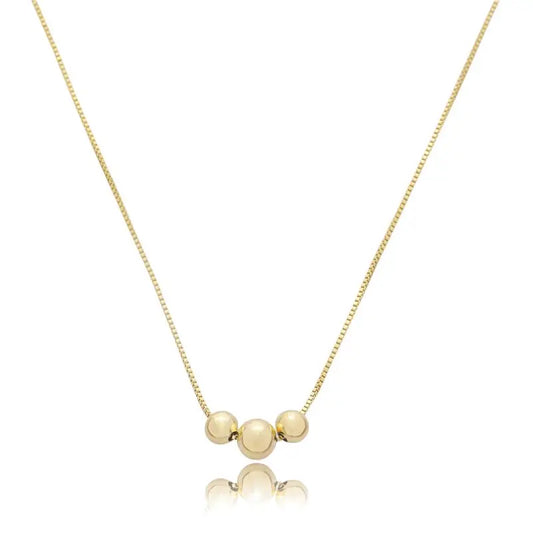 NECKLACE 3 MINI SPHERES