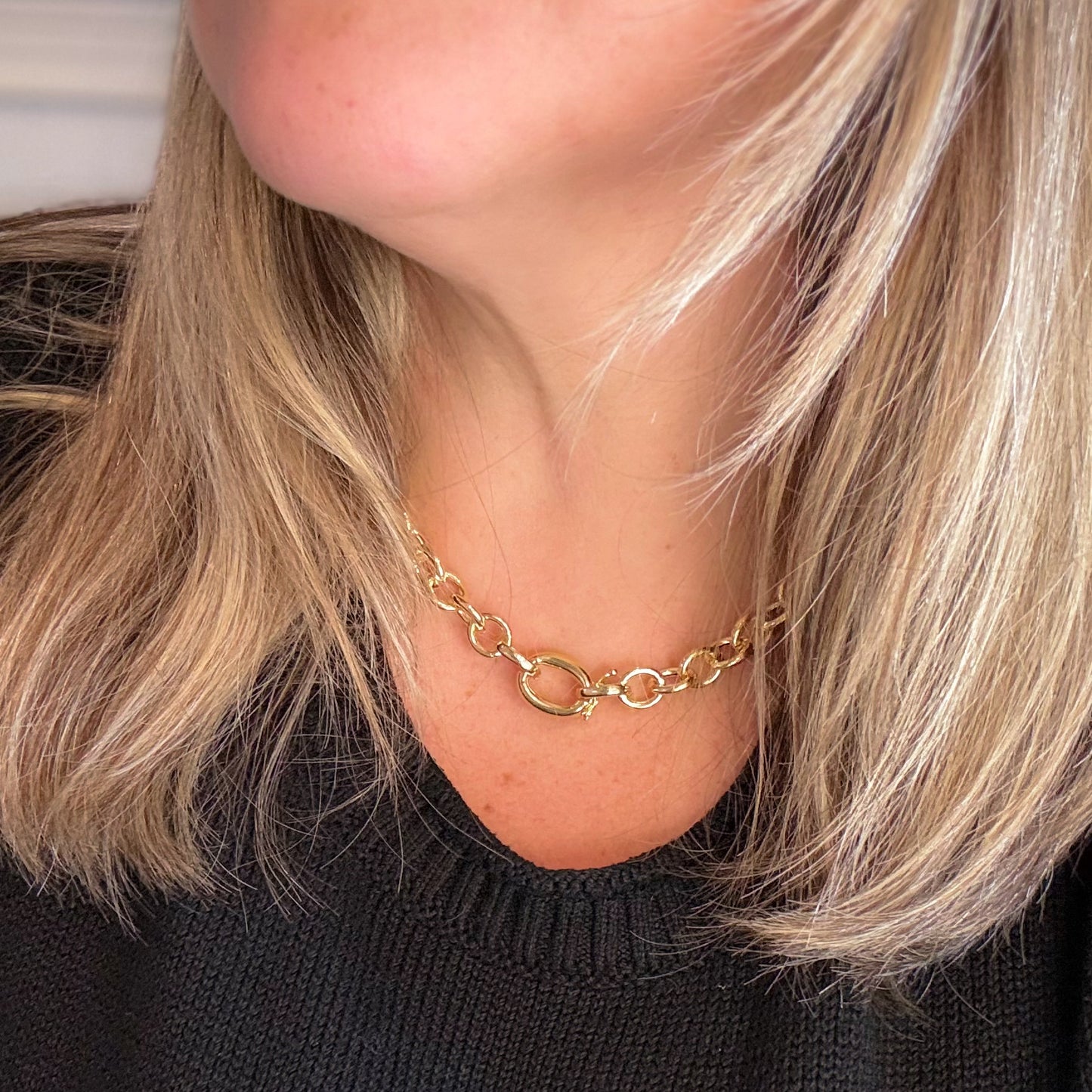 NECKLACE CHAIN FRONTAL CLASP