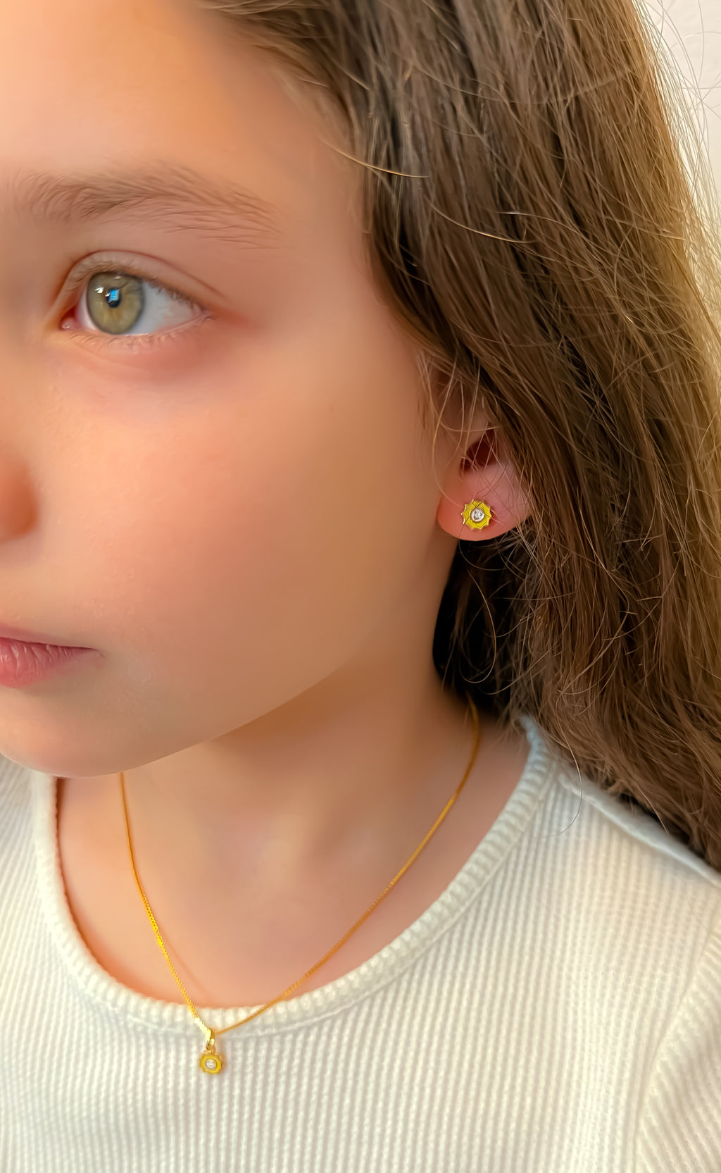 EARRING + NECKLACE SET FOR KIDS SUNSHINE