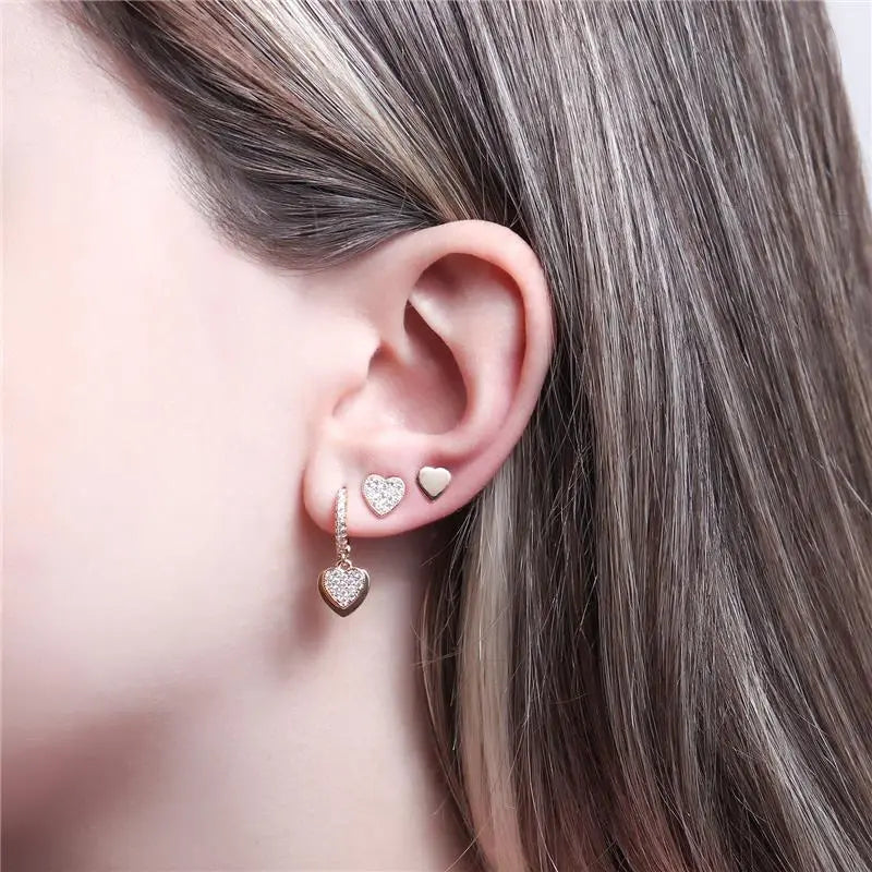 EARRING TRIO LOVE HEARTS